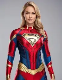 Superhero Suit Female face swap