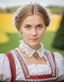 Traditional German Clothing Female face swap