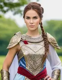 Warrior Princess Fancy Dress face swap