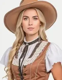 Wild West Fancy Dress Ladies face swap