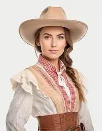 Wild West Outfit For Ladies face swap