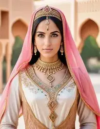 Woman Arabian Princess face swap