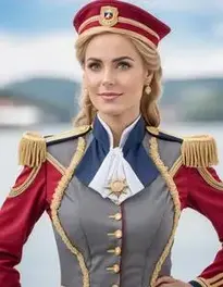 Woman Captain Fancy Dress face swap