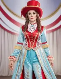 Woman Circus Ringmaster face swap