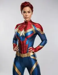 Woman Superhero face swap