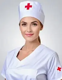 Woman Nurse Fancy Dress face swap