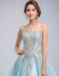 Woman Evening Gowns face swap