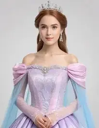 Woman Princess Gown face swap