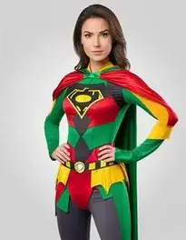 Woman Robin Superhero face swap