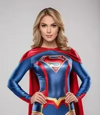 Woman Superhero Halloween face swap