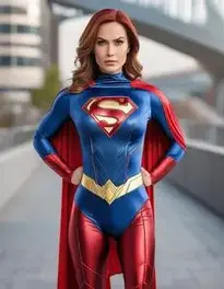 Woman Superhero And Villain face swap