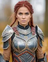 Woman Warrior Halloween face swap