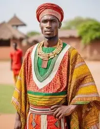 African Clothing face swap