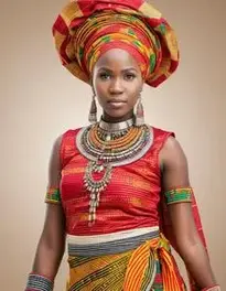 African Outfit For Woman face swap