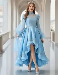 Anastasia Blue Dress face swap