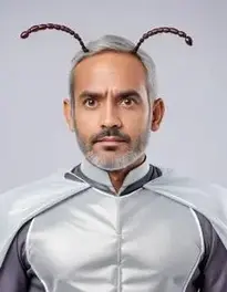 Ant Fancy Dress face swap