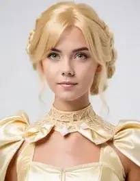 Blonde Halloween face swap