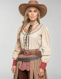 Wild West Woman face swap