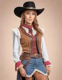Wild Wild West Costume For Ladies face swap