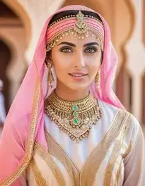 Woman Arabian Fancy Dress face swap
