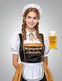 Woman Beer Maid face swap