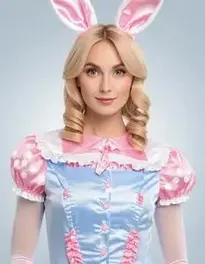 Woman Bunny Fancy Dress face swap