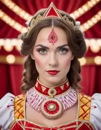 Woman Circus face swap