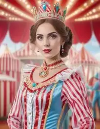 Woman Circus Fancy Dress face swap