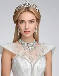 Woman Designer Evening Gowns face swap
