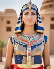 Woman Egyptian Halloween face swap