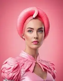 Woman Flamingo face swap
