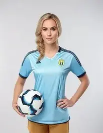 Woman Football Fancy Dress face swap
