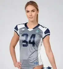 Woman Football Player face swap
