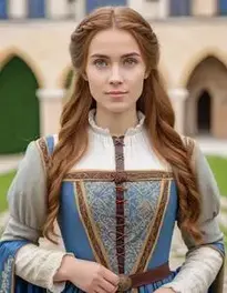 Woman Medieval Dress face swap
