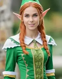 Woman Naughty Elf face swap