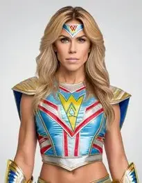 Woman Ultimate Warrior face swap