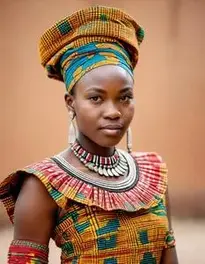 African Print Clothing face swap