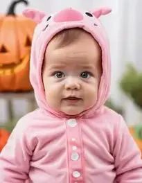 Baby Halloween face swap