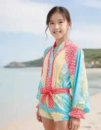 Beach Day Outfit face swap