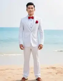 Beach Formal Wedding Attire Male face swap