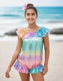 Beach Party Outfit face swap