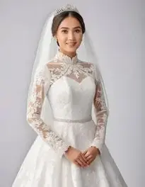 Beautiful Wedding Guest Dress face swap