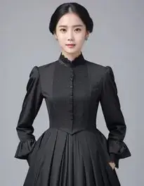 Black Funeral Outfit For Ladies face swap