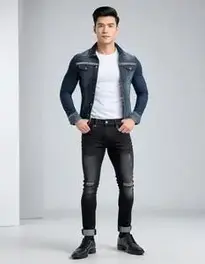 Black Jeans Outfit face swap