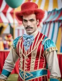 Circus Costume For Adults face swap