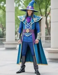 Dark Magician Cosplay face swap
