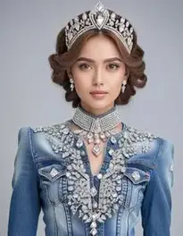 Denim And Diamonds Outfit face swap