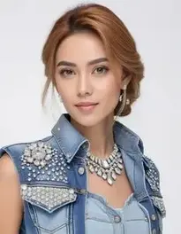 Denim And Diamonds Outfit For Female face swap