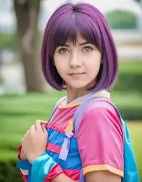 Dora Cosplay face swap