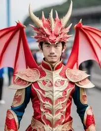 Dragon Fancy Dress face swap